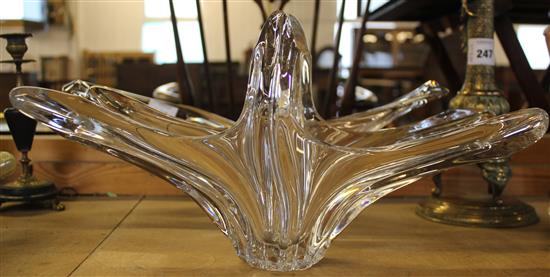 2 Art glass dishes